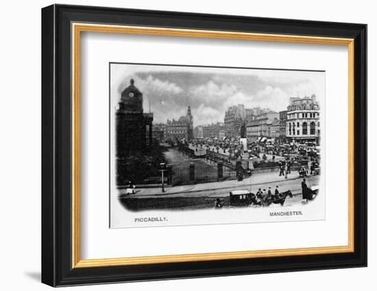 Piccadilly, Manchester-null-Framed Photographic Print