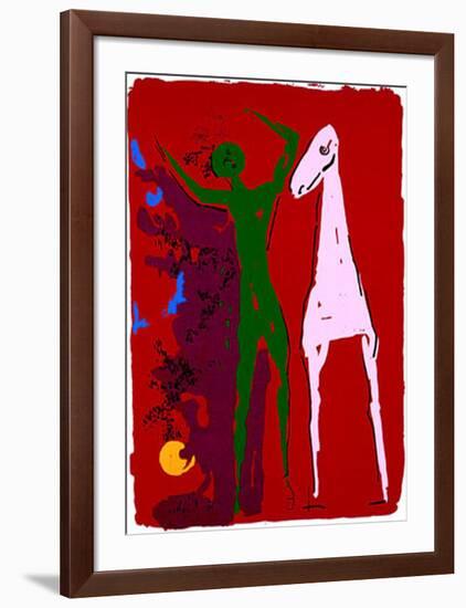 Piccolo Teatro, c.1972-Marino Marini-Framed Serigraph