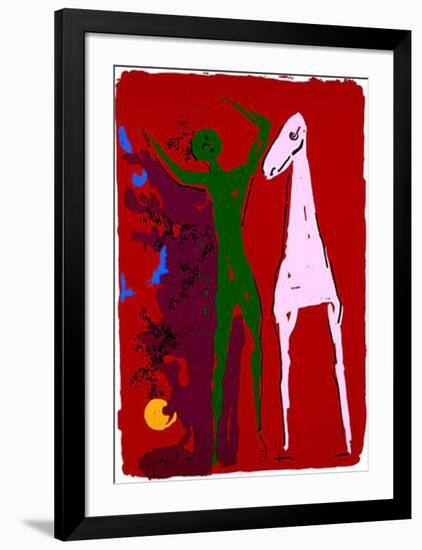 Piccolo Teatro, c.1972-Marino Marini-Framed Serigraph