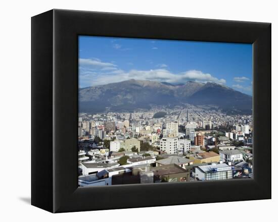 Pichincha Volcano and Quito Skyline, Ecuador-John Coletti-Framed Premier Image Canvas