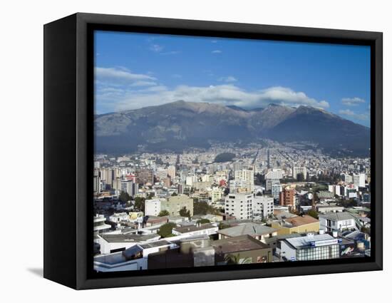 Pichincha Volcano and Quito Skyline, Ecuador-John Coletti-Framed Premier Image Canvas