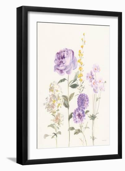 Picket Fence Flowers I Pastel-Danhui Nai-Framed Art Print