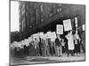 Picket Line of the Newspaper Guild of New York in 1950-null-Mounted Photo