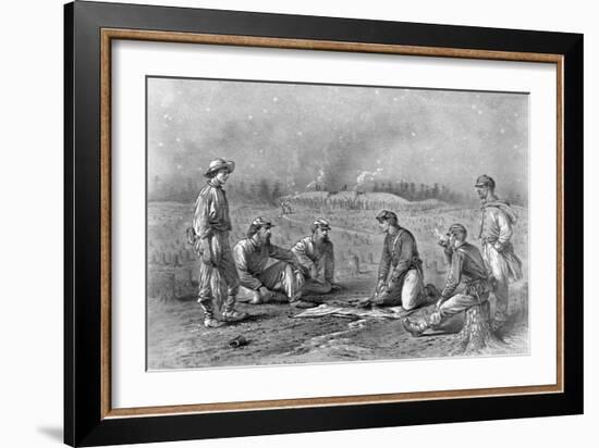 Pickets Trading Between the Lines Designed-Edwin Forbes-Framed Giclee Print