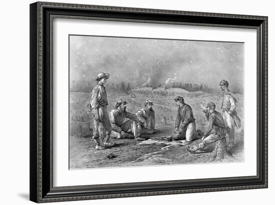 Pickets Trading Between the Lines Designed-Edwin Forbes-Framed Giclee Print