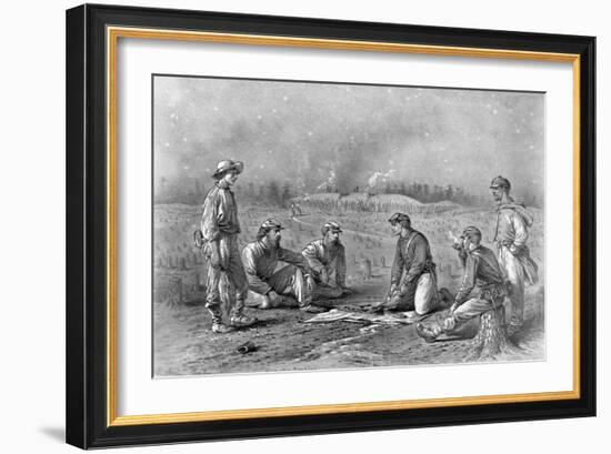 Pickets Trading Between the Lines Designed-Edwin Forbes-Framed Giclee Print