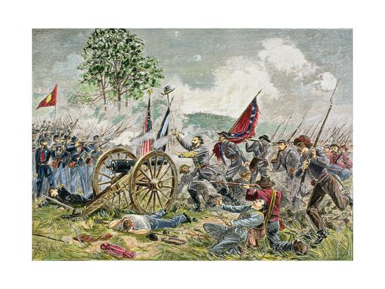 Pickett S Charge Battle Of Gettysburg In 1863 Giclee Print