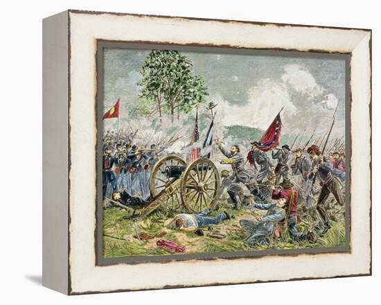 Pickett's Charge, Battle of Gettysburg in 1863-Charles Prosper Sainton-Framed Premier Image Canvas