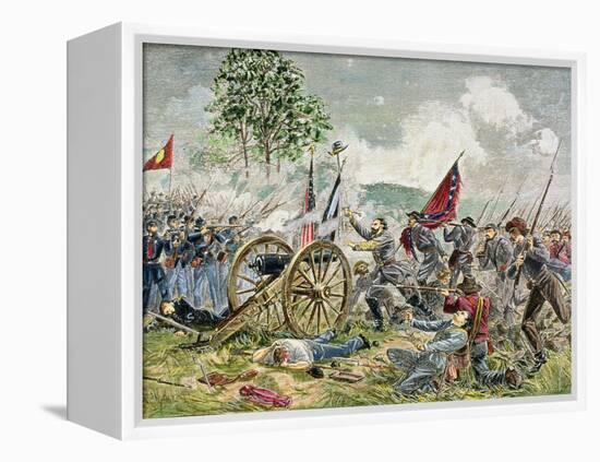 Pickett's Charge, Battle of Gettysburg in 1863-Charles Prosper Sainton-Framed Premier Image Canvas