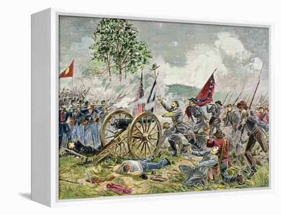 Pickett's Charge, Battle of Gettysburg in 1863-Charles Prosper Sainton-Framed Premier Image Canvas