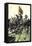 Pickett's Charge Reaching the Union Center at the Battle of Gettysburg, American Civil War-null-Framed Premier Image Canvas