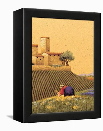 Picking a Bouquet-Lowell Herrero-Framed Stretched Canvas