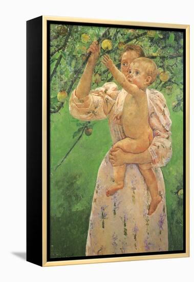 Picking an Apple, 1893-Mary Cassatt-Framed Premier Image Canvas