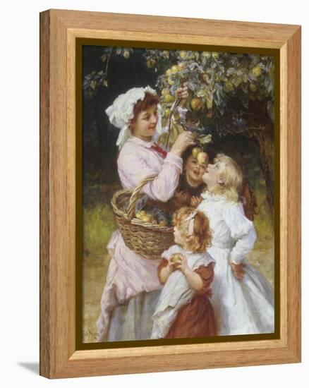 Picking Apples-Frederick Morgan-Framed Premier Image Canvas