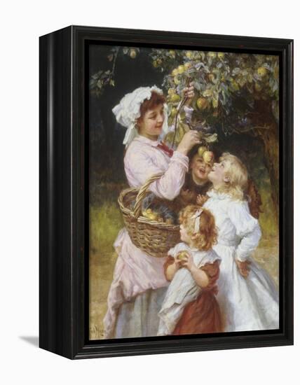 Picking Apples-Frederick Morgan-Framed Premier Image Canvas