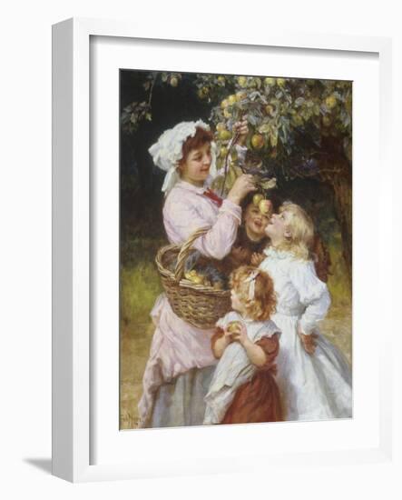 Picking Apples-Frederick Morgan-Framed Giclee Print