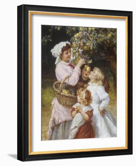 Picking Apples-Frederick Morgan-Framed Giclee Print