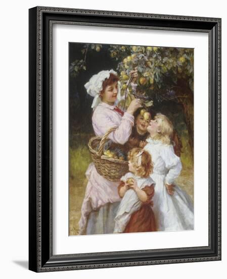 Picking Apples-Frederick Morgan-Framed Premium Giclee Print