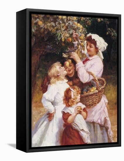 Picking Apples-Frederick Morgan-Framed Premier Image Canvas