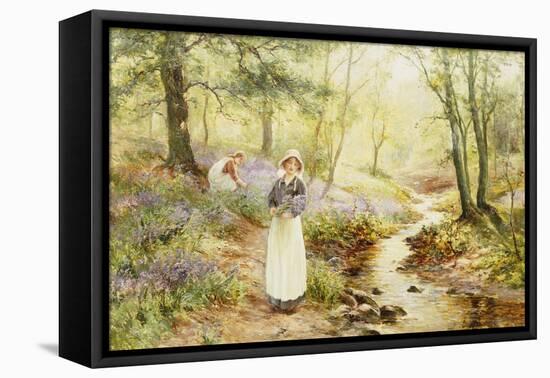 Picking Bluebells-Ernest Walbourn-Framed Premier Image Canvas