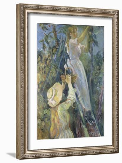 Picking Cherries, 1891-Berthe Morisot-Framed Giclee Print