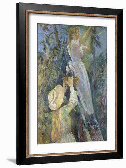 Picking Cherries, 1891-Berthe Morisot-Framed Giclee Print