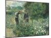 Picking Flowers, 1875-Pierre-Auguste Renoir-Mounted Giclee Print