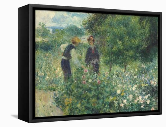 Picking Flowers, 1875-Pierre-Auguste Renoir-Framed Premier Image Canvas