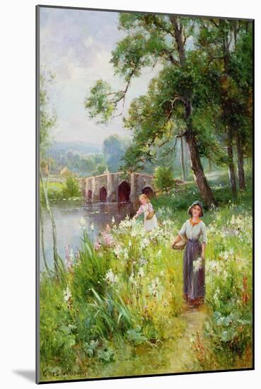 Picking Flowers by the River-Ernest Walbourn-Mounted Giclee Print