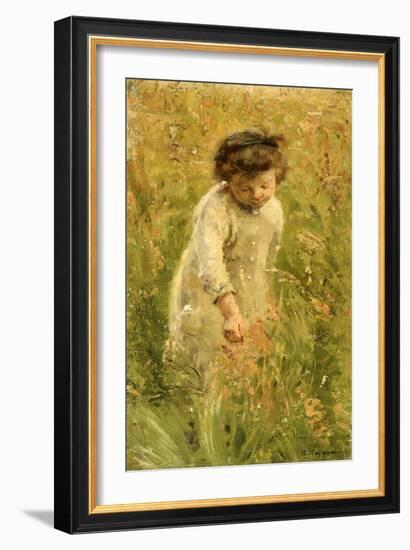 Picking Flowers-Bertha Wegmann-Framed Giclee Print