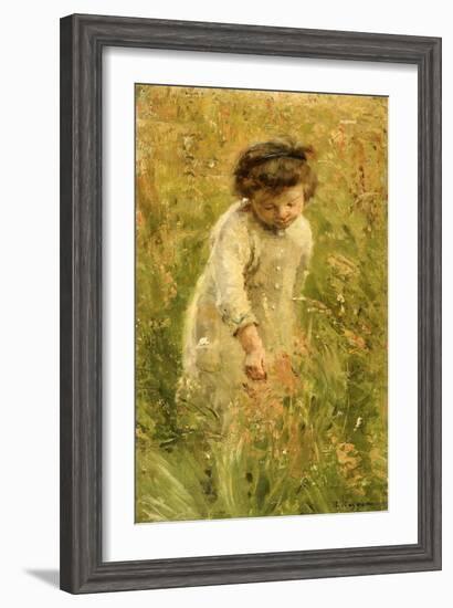 Picking Flowers-Bertha Wegmann-Framed Giclee Print