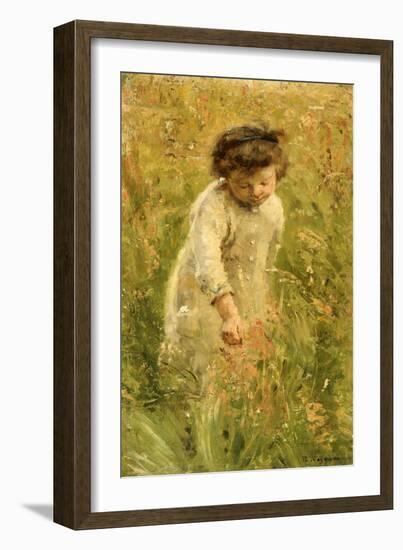 Picking Flowers-Bertha Wegmann-Framed Giclee Print