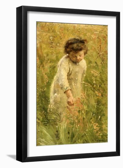 Picking Flowers-Bertha Wegmann-Framed Giclee Print