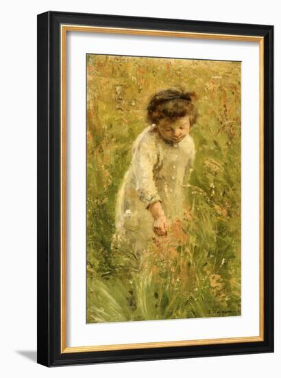 Picking Flowers-Bertha Wegmann-Framed Giclee Print