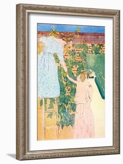 Picking Fruit-Mary Cassatt-Framed Art Print