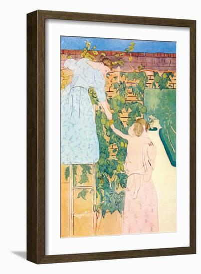 Picking Fruit-Mary Cassatt-Framed Art Print