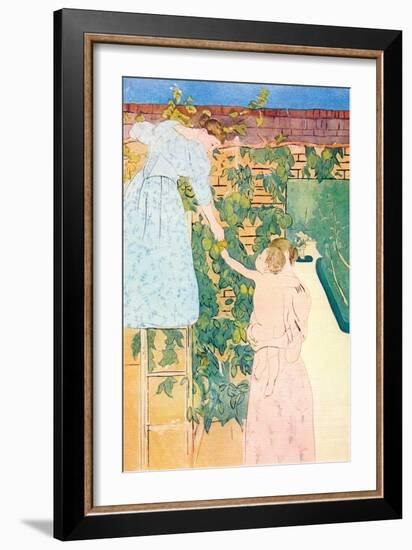Picking Fruit-Mary Cassatt-Framed Art Print