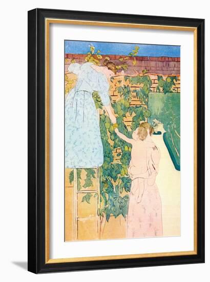 Picking Fruit-Mary Cassatt-Framed Art Print