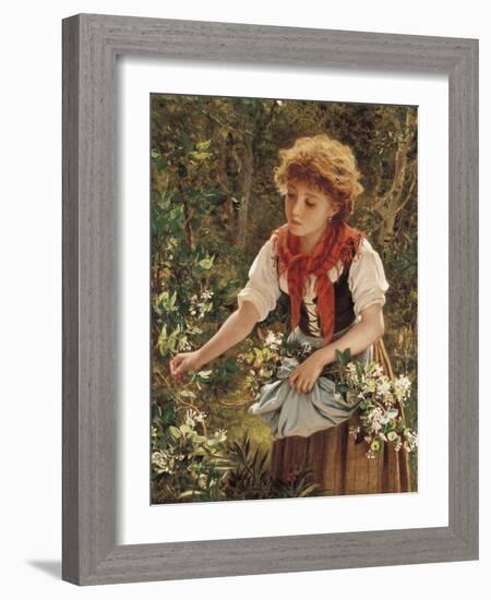 Picking Honeysuckle-Sophie Anderson-Framed Giclee Print