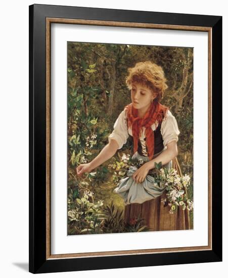 Picking Honeysuckle-Sophie Anderson-Framed Giclee Print