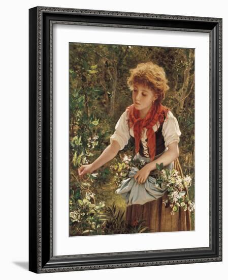 Picking Honeysuckle-Sophie Anderson-Framed Giclee Print