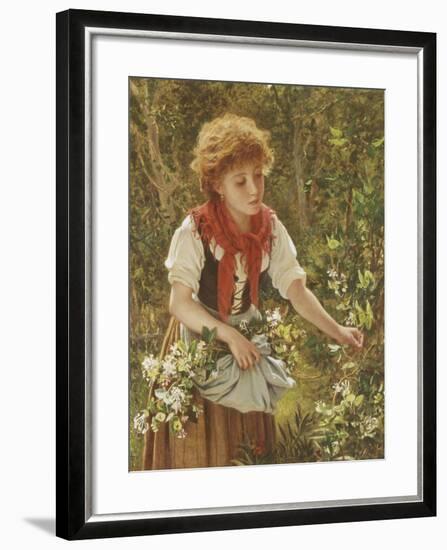 Picking Honeysuckle-Sophie Anderson-Framed Giclee Print