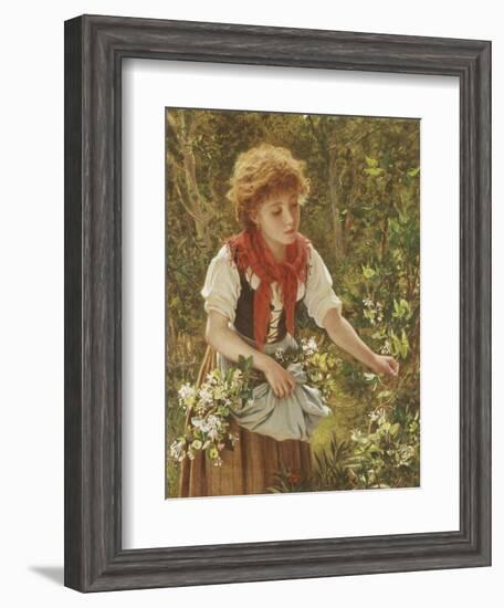 Picking Honeysuckle-Sophie Anderson-Framed Giclee Print