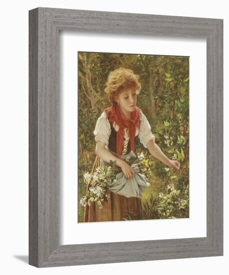 Picking Honeysuckle-Sophie Anderson-Framed Giclee Print