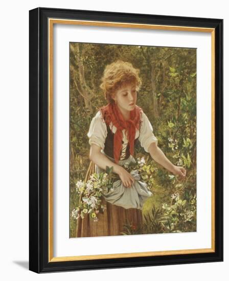 Picking Honeysuckle-Sophie Anderson-Framed Giclee Print