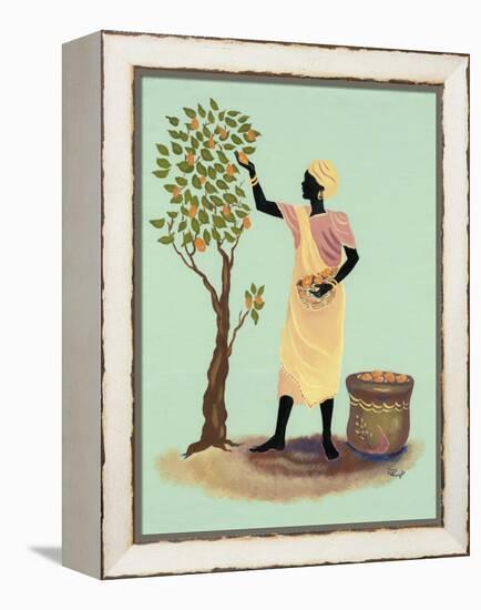 Picking Mangos-Judy Mastrangelo-Framed Premier Image Canvas