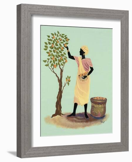 Picking Mangos-Judy Mastrangelo-Framed Giclee Print