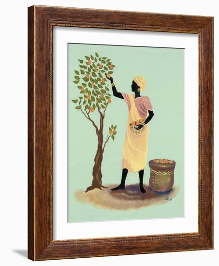 Picking Mangos-Judy Mastrangelo-Framed Giclee Print