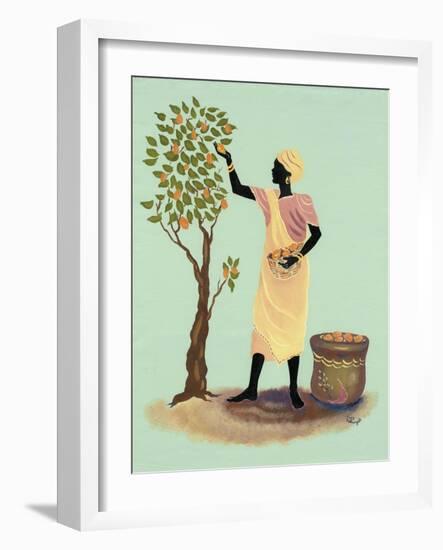 Picking Mangos-Judy Mastrangelo-Framed Giclee Print