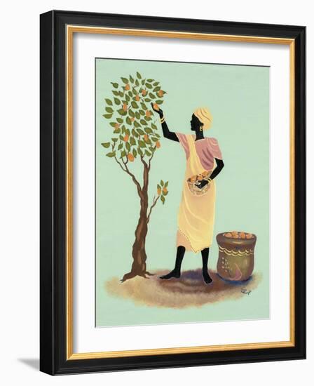 Picking Mangos-Judy Mastrangelo-Framed Giclee Print